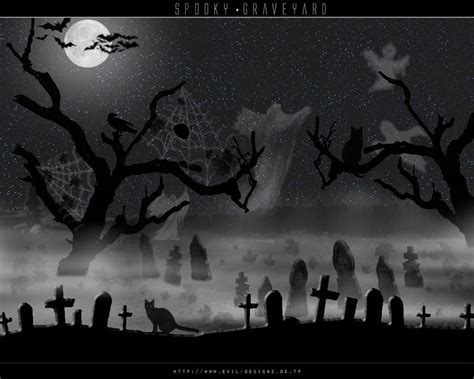 Spooky Graveyard Wallpaper - WallpaperSafari