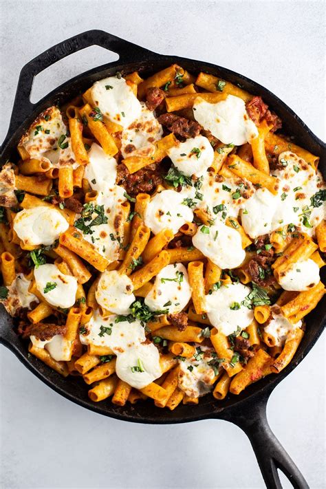 Ultimate Baked Ziti with Ricotta and Sausage - Kitchen Swagger