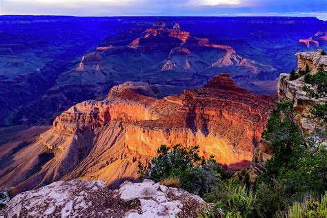 Grand Canyon - Arizona - Mather Point Sunset Photograph by Jon Berghoff