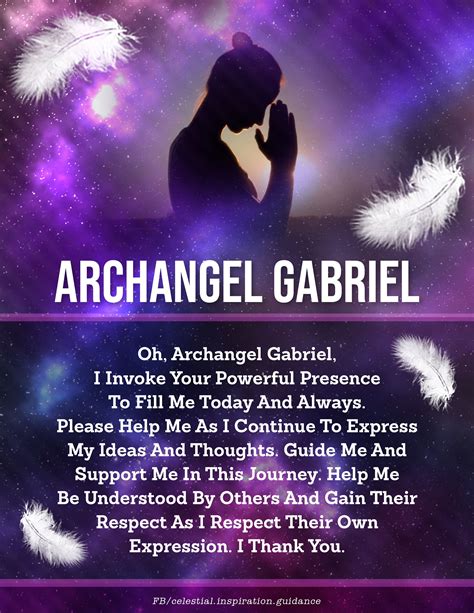 Archangel gabriel signs 7 signs archangel gabriel is with you reaching ...