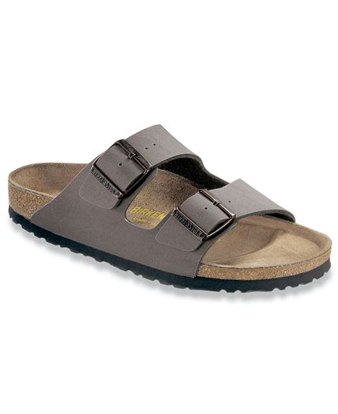 Birkenstock Men's Arizona 2 Band Birko-flor Sandals in Gray for Men ...