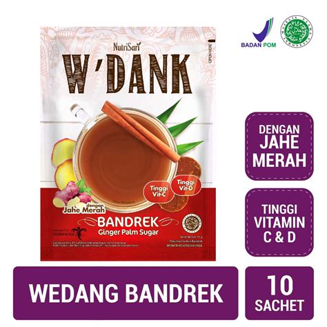 Jual W'Dank Bandrek - Ginger Palm Sugar - 10 sachet Renceng Indonesia|Shopee Indonesia