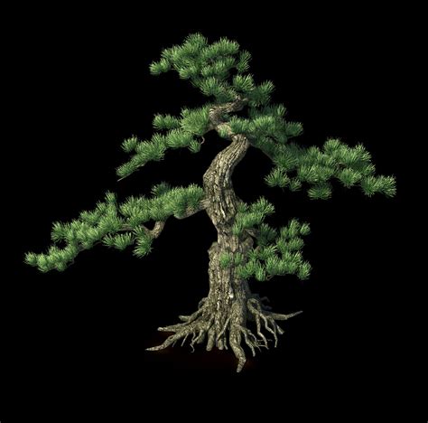 ArtStation - Trees - Huanglongshan Pine 01 | Game Assets