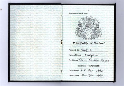 can anyone help me track down sealand passport? : r/PassportPorn