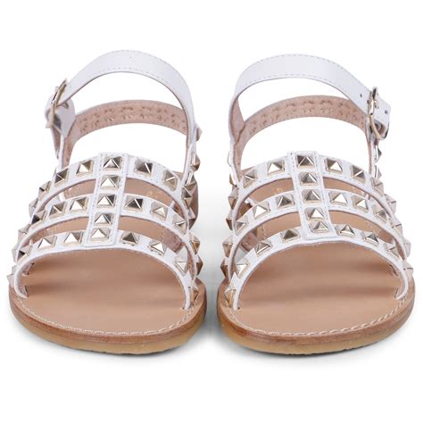 Il Gufo Girls' Sandals in White — BAMBINIFASHION.COM