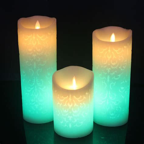 LED Color Changing Remote Control Flameless House Candle