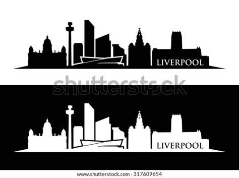 Liverpool Skyline Vector Illustration Stock Vector (Royalty Free) 317609654