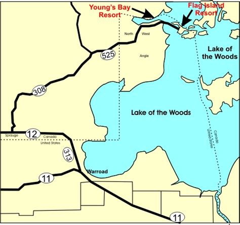 Map Of Lake Of The Woods Minnesota - San Antonio Map