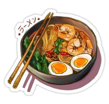 'Japanses Ramen Noodles Bowl' Sticker by Wieskunde in 2021 | Ramen noodle bowl, Food ...