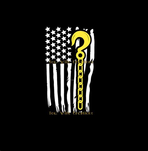 Thin Yellow Line Flag Tow Truck Driver Decal Distressed Thin - Etsy