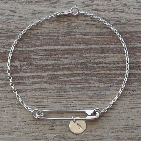 Sterling Silver Punk Safety Pin Bracelet / Necklace Unity - Etsy