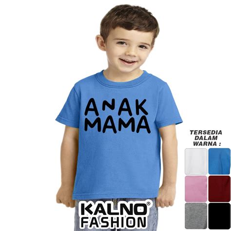 Baju Anak Print Sablon MAMA 002 - Anak Anak Umur 1 - 5 Tahun Ukuran SML ...