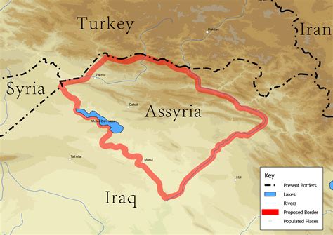 Proposed map of Assyria : kurdistan