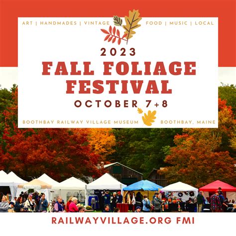 Fall Foliage Festival at Boothbay Railway Village in Mid Coast Maine