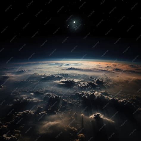 The planet earth from space in the night | Premium AI-generated image