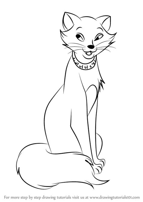 Learn How to Draw Duchess from The Aristocats (The Aristocats) Step by ...