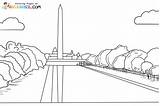 Washington Monument Coloring Page Az Pages Sketch sketch template