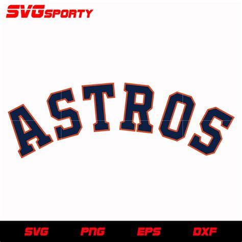 Houston Astros Text Logo 2 svg, mlb svg, eps, dxf, png, digital file f – SVG Sporty