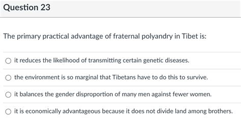 Solved The primary practical advantage of fraternal | Chegg.com