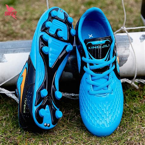 Size 32 38 Kids FG Football Cleats 2017 New Original Children Soccer ...