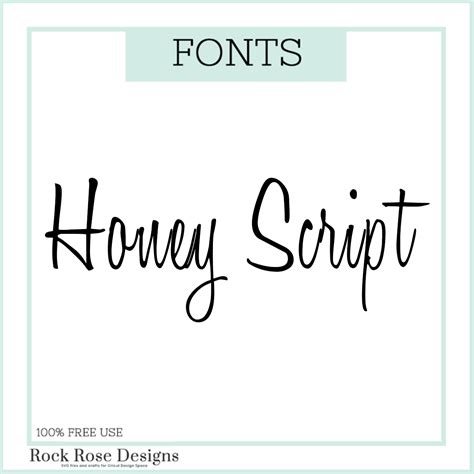 Honey Script – Font Rock Rose Designs – Rock Rose Designs