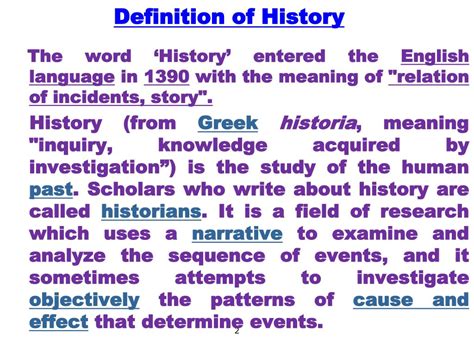 History Definition