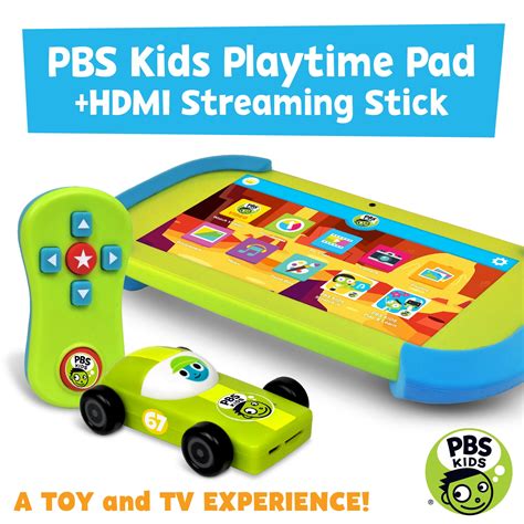 PBS Kids Playtime Pad 7" HD Kid-Safe Tablet (Ages 2+) + PBS KIDS HDMI ...