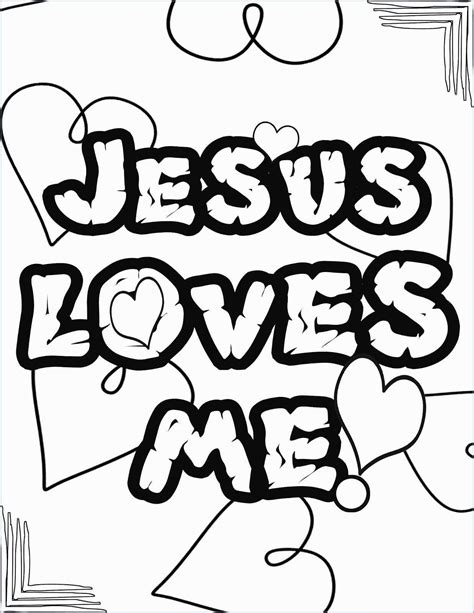 Coloring Pages Jesus Loves Me - Printable Color