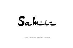 Samir Name Tattoo Designs | sa