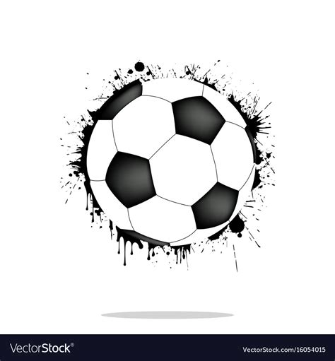 Background abstract soccer ball from blots Vector Image