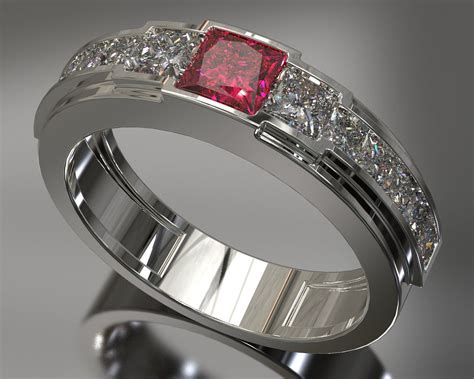 Mens Ruby Wedding Rings - jenniemarieweddings