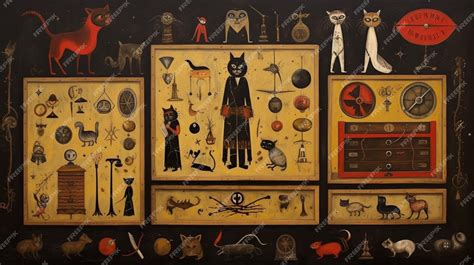 Premium AI Image | Superstitions and folklore symbols