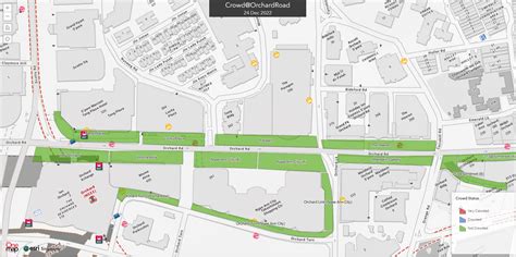 Online Map Shows Orchard Road Crowd Conditions On 24 Dec, Siam Human Traffic Jams