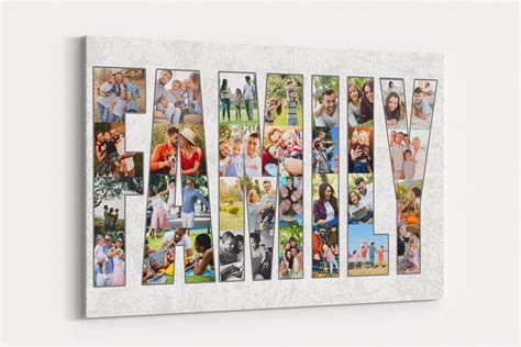 Family Photo Collage Family Canvas Wall Art Family Picture Frame ...