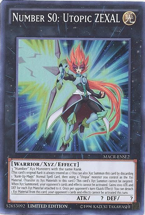 Yu Gi Oh Zexal Number Cards List