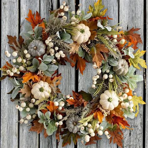 17 Charming Thanksgiving Wreath Designs You Will Love