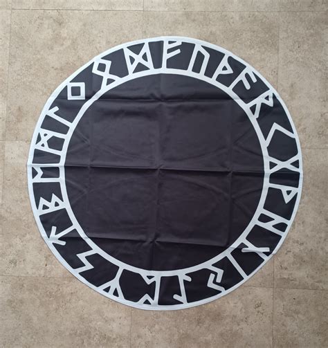 Magical Druid Circle with Elder Futhark Ritual Circle Cloth - Etsy