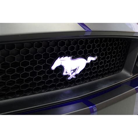 Ford Light Up Front Grille Pony Emblem for 2015, 2016 and 2017 Mustangs. | 2015+ S550 Mustang ...