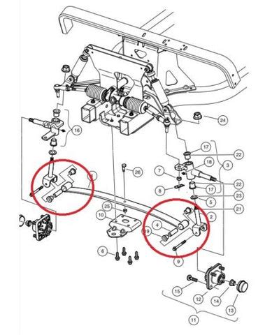 Club Car Precedent Front End Bushing Kit Control Arm Bushing Repair Kit ...