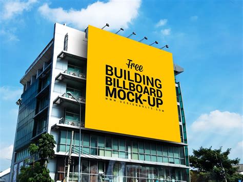 Huge Outdoor Building Billboard Mockup | Free Mockups, Best Free PSD Mockups - ApeMockups