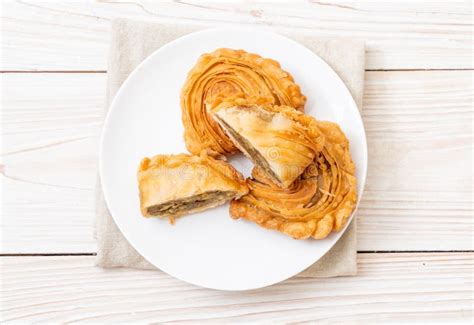 Chicken curry puff pastry stock image. Image of food - 152475919