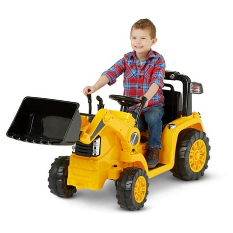 CAT Tractor Bull Dozer, Digger, Ride-On Toy by Kid Trax, yellow - Walmart.com - Walmart.com