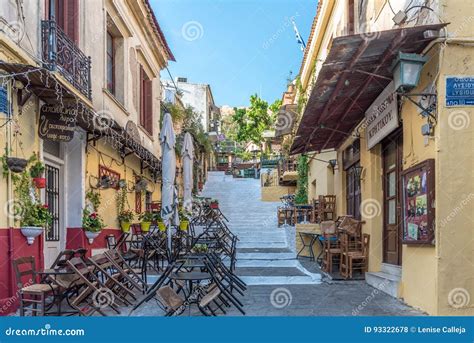 Plaka District in Athens, Greece Editorial Stock Photo - Image of greek ...