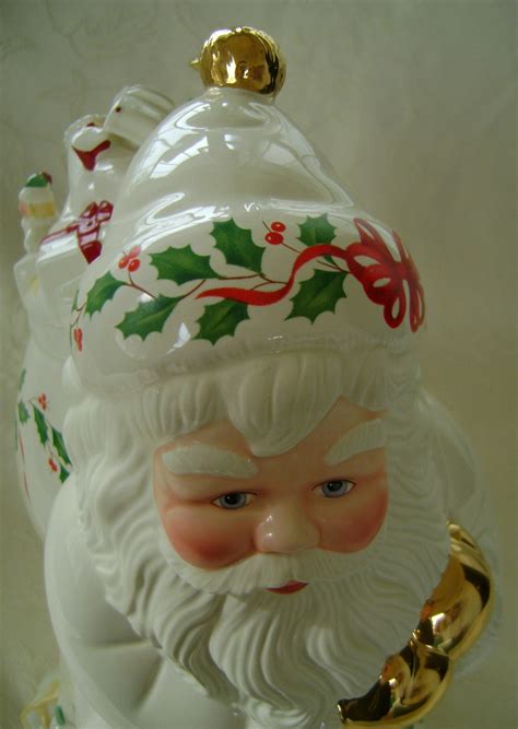 Lenox, Holiday Santa Cookie Jar NIB - Modern (1970-Now)