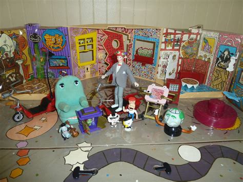 Pee Wee Herman's Playhouse Playset with Figurines/pieces, Vintage 1988 | Pee wee herman, Pee wee ...