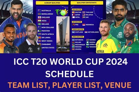 Cricket T20 World Cup Schedule 2024 - Brear Cissiee