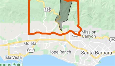 Santa Barbara Fire Map Today - Map