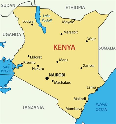 Geography of Kenya | Kenya, Kenya map, Mombasa