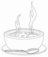 Sopa – D9  Coloring Pages Food Drawing Clipart Black And White sketch template