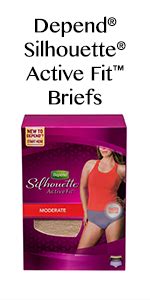 Depend Silhouette Active Fit Adult Diapers for Women, Moderate Absorbency, S/M, Black, 60 Count ...